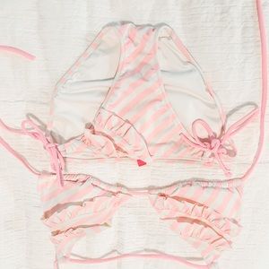 Victoria’s Secret white and pink bikini